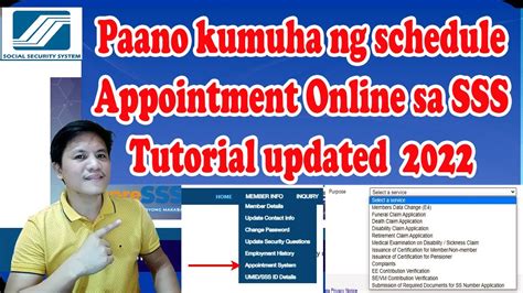 sss schedule appointment by number|sss appointment online 2022.